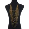 long multi strand necklace