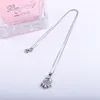 925 Sterling Silver Crystal Cute Cuttlefish Naszyjniki Dla Kobiet Cyrkon Octopus Wisiorki Party Moda Biżuteria Q0531