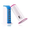 New Universal 6 Ports USB Wall Charger Travel Plug Desktop USB HUB Splitter Multi Port Rapid Charging Socket Phone Charger DHL FEDEX