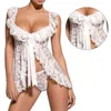 Pijamas For Women Sleepwears Femme Lingeries Lace Sexy Lingerie Dress Womens Night Gowns Bell G Panties Nightwear Sleepwear Sets Woman