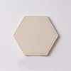 Creative Silicone Coasters Anti Slip Värmeisolerad kopp Mats Chic Hexagon Hollow Cups Muggar Pad In Home Decoration 1pc t200703