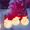 Décorations de Noël 3M bonhomme de neige Led vieil homme lanterne décoration extérieure guirlande lumineuse fête lieu fournitures1
