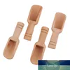 Mini cuchara de azúcar para café, té, cuchara de madera con mango redondo, cuchara pequeña para sal, cucharas para leche en polvo, cucharas para condimentos de madera, 4 Uds.