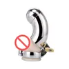 sex massager sex massagermassager Male sex Chastity Device 40mm/45mm/50mm With tubing cover removable Metal cock cage penis lock sex toys