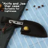 Outdoor Pocket Metzgermesser Keychain Camping Messer Küche Mini Tragbare EDC Feste Klinge Cutter Messer Handwerk Geschenk Hülle