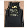 Cucito personalizzato 23 James 24 Black Gold Maglie ricamo Basket donna gioventù mens maglie da basket XS-6XL NCAA