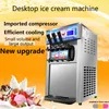 Sale Soft Ice Cream Machine Stainless Steel Structure And Durable Three Colours