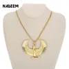 Pendant Necklaces Fashion Gold Color Punk Long Chain Hiphop Eagle Women Necklace Jewelry Egyptian Trendy Cross Angel Isis Necklace1