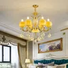 Europäischen Stil Kristall Kronleuchter Neue Esszimmer Schlafzimmer Lampe Luxus Atmosphäre Villa Hotel Wohnzimmer Lichter Suspension E14