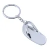 Fashion Simple Key-chain Shoe Flip Flops Slipper Loafer Keychain Jewelry Unique Design Fashion Keyring Gift Key Chain Ring