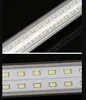 LED T8 أنابيب صف مزدوج 2FT 3FT 4FT LED أضواء 18 واط 28 واط 36 واط SMD2835 مصابيح إنارة فلورية غطاء شفاف