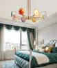 Light luxury agate piece led chandelier dining room living room high-end club pendant lamps model room hotel chandelier lighting