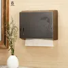 Metal Tissue Box Holder Paper Towel Dispenser Gold Public Toilet Double Wall Stainless Steel Wallmounted Without Punching FH020 22386652