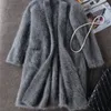 Automne et hiver nouvelle boutique coréenne vison cachemire cardigan pull femme long manteau épaissi livraison gratuite JN227 201030
