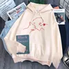 Felpa da uomo con stampa mezza faccia da donna Felpa con maniche lunghe in pile Pullover con cappuccio allentato Donna Confortevole felpa con cappuccio vintage Punk Felpe con cappuccio anime H1227