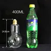 300ml/400ml/500ml LED Light Bulb Cup Water Bottle Brief Cute Milk Juice Lights Bulbs Leak-Proof Gold Plastic Bulb Party Gift