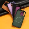 Retro Leather Case for iPhone 13 Pro Max 12Pro Mini Magsafing Wireless Charger Cover