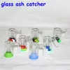 narguilés verre cendrier Dab Straw Pipes avec des pointes de quartz de 10 mm Oil Rigs Silicone Smoking Pipe rig