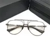 Märke Designer Optisk Glasögon Män Kvinnor Solglasögon Metall Glasögon Ram Fashion Big Eyewear Spectacle Frames Myopia Glasögon med Original Case