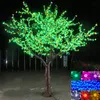 6 컬러 LED 벚꽃 나무 조명 LED 인공 나무 빛 3456pcs LED 전구 3m 높이 110 / 220VAC