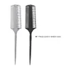 1PC Hair Tint Dye Brush Double-side Hair Coloring Comb With Tailed Handle Dyeing Brushes Salon Hairstyling Tool Home Use