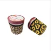Porte-crème glacée porte-gobelet de crème glacée en néoprène sacs isothermes cravate léopard teinture manchon de tasse à café avec porte-cuillères 6 Design BT956