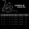 Piscifun Carbon X Spinning Reel 5 21 6 21 نسبة التروس الضوء إلى 162 جرام إطار الكربون الدوار 11 بكرة صيد المياه المالحة محمية BB 2011203432542