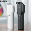 EM ESTOQUE ENCHEN impulso cabelo Trimmer For Men Crianças Cordless USB FY8145 elétrica recarregável Haircutter Máquina