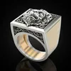 2020 anillos combinados de hombre Reino Secreto Rey León anillo de regalo Hip Hop plata Punk vikingo anillo abierto