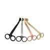 2020 6 Colors Stainless Steel Candle Wick Trimmer Oil Lamp Trim Scissor Cutter Snuffer Tool Hook Clipper