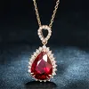 Vrouwen diamant drop ketting roségouden ketens vrouw kristal kettingen mode sieraden cadeau wil en zandig