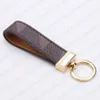 Fashion Key Buckle Car Keychain Handmade Leather Keychains Men Women Bag Pendant Accessories 9 Color