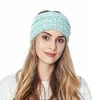 Solidne Scrunchies Headwear Dzianiny Szydełka Pałąk Kobiety Sporty Zimowe Sporty Hairband Turban Yoga Head Band Muffs Cap Opaski Lsk1890