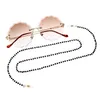 Jewelry Handmade Black Beads Crystal Eyeglasses Chain Sunglasses Chains Hanging Rope Glasses Accessories 70cm Wholesale