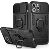 Slide Armor Custodie per telefoni antiurto per iPhone 13 12 11 Pro Max XR XS Max X 7 8Plus Supporto per anello magnetico Cover posteriore