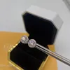 Stud Vinregem Hip Hop Rock 925 Plata de Ley VVS Corte Redondo Color Real Moissanite Diamantes Pendientes Joyería Fina Con GRA1756740