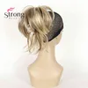 Dames damesmeisjes synthetische korte krullende verbazingwekkende vorm klauw clip staart haarverlenging kleur keuzes 2101083265568