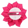 Baby Girls Haarnadel Haarklammern Chiffonblume mit Grosgrain Ribbon Clip Lotus Barrette Childrens Hair Accessoires Kinder Kopfbedeckung QH027