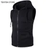 black zipper vest