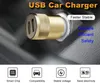 Universal 3.1A Dual USB Auto Charger Metal Reisadapter 2 Poorten Auto Charger Socket Adapter Car Plug voor iPhone 12 8 x Samsung Telefoon