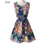 13 Designs Günstigstes Neues Sommerkleid der Marke 2021 Damen Casual Print Ärmelloses Kleid Chiffon Streifen Blumendruck Elastische Taille Strandkleider