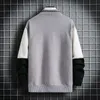 Onnestun Sweater Men Winter Hoogwaardige Stitching Design Desheater Sweater Lange mouw gebreide pullover Casual Sweater Man Tops 201126