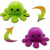 2021 Dernières jouets en peluche réversibles réversibles 1020 cm Animaux en peluche mignons Octopus Poupée Doublement Expression Octop1275104