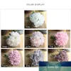 5pcs stora huvud konstgjorda blommor peony söt silke brud bukett falska blommor till hem bröllop diy dekoration vit parti leveranser