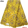 Лента нигерийская швейцарская швейцарская кружева в Швейцарии 2021 Высококачественная вышивательная ткань африканская сухой хлопковой ткань для женщин платье SW-4231200Z