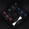 Bow krawaty Krawat Wysokiej Jakości Męskie Bankiet Biznesowy Wydarzenie Wydarzenie Ślubne Koszula Akcesoria Trendy PU Skórzana Podwójna Warstwa Bowtie Gifts1