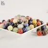 100G Crystal Balls with Natural stones and minerals Sphere Feng Shui Natural Stone Healing Chakra Hand Massage Balls T200117