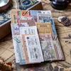 400PCS Zeit Ticket NEUE Material Sets Papier Aufkleber Kits Gestanzte Für DIY Scrapbooking Aufkleber Junk Journal Planer Karte, der1