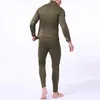 Vinter termiska underkläder uppsättningar män snabbt torkning anti-mikrobiell stretch termo kompression fleece svett fitness varm långa johns 201124