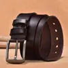 Dinisiton Uomo Belt Designer Cow Genuine Pelle Cinture per uomo di alta qualità di lusso di lusso moda moda vintage maschio cinturino FG201 220121